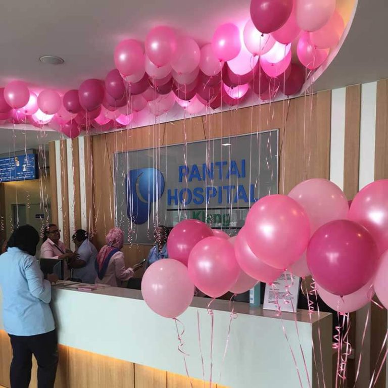Ceiling Helium Balloons For Pantai Hospital