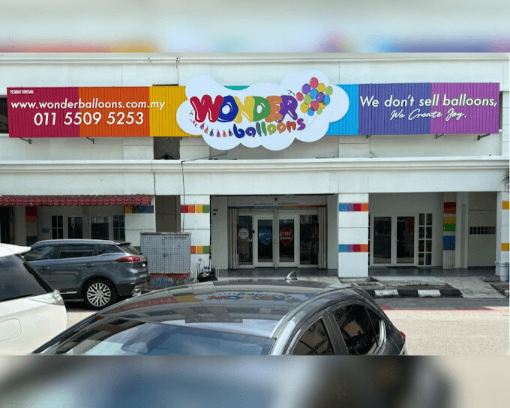 Signboard for Wonder Balloons Malaysia