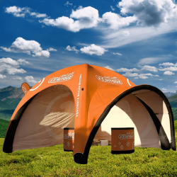 Inflatable X Tent w/ Awning and Wall